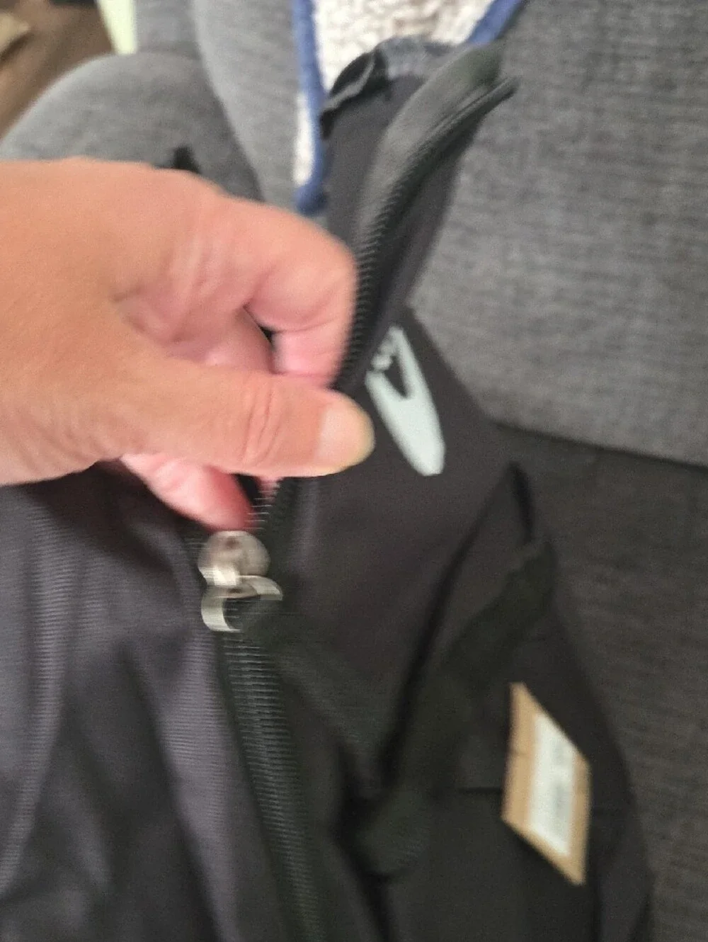Nike Black Backpack with White Swoosh Heritage 25L